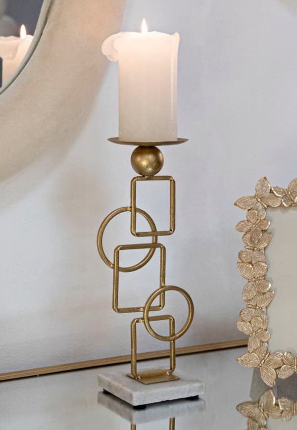 FURNLUX LJUSSTAKE MARIE GULD 13CM