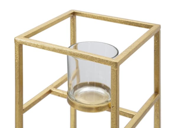 FURNLUX LJUSSTAKE ELEGANT GULD 15CM