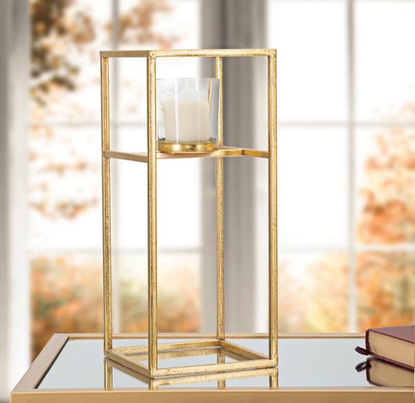 FURNLUX LJUSSTAKE ELEGANT GULD 15CM
