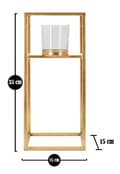 Miniatyrbild 5 av 5: FURNLUX LJUSSTAKE ELEGANT GULD 15CM