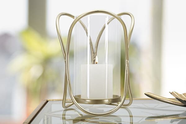 FURNLUX LJUSSTAKE GLOXY GULD 16CM