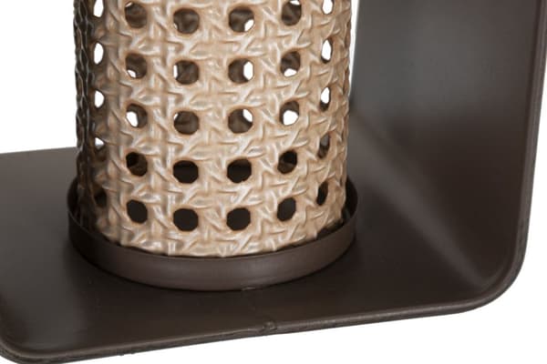 FURNLUX LJUSHÅLLARE LYKTA BEIGE 16CM