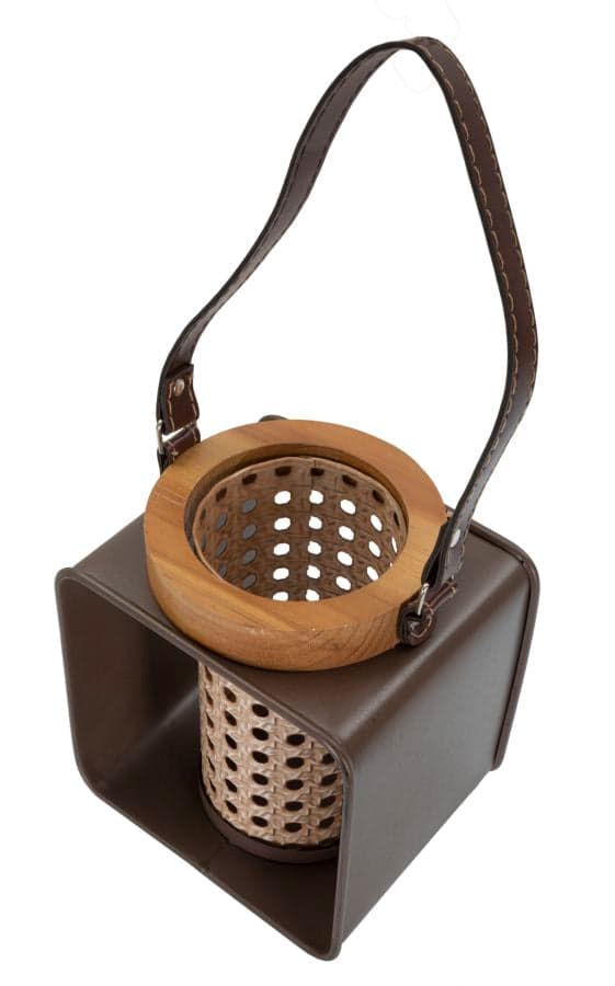 FURNLUX LJUSHÅLLARE LYKTA BEIGE 16CM