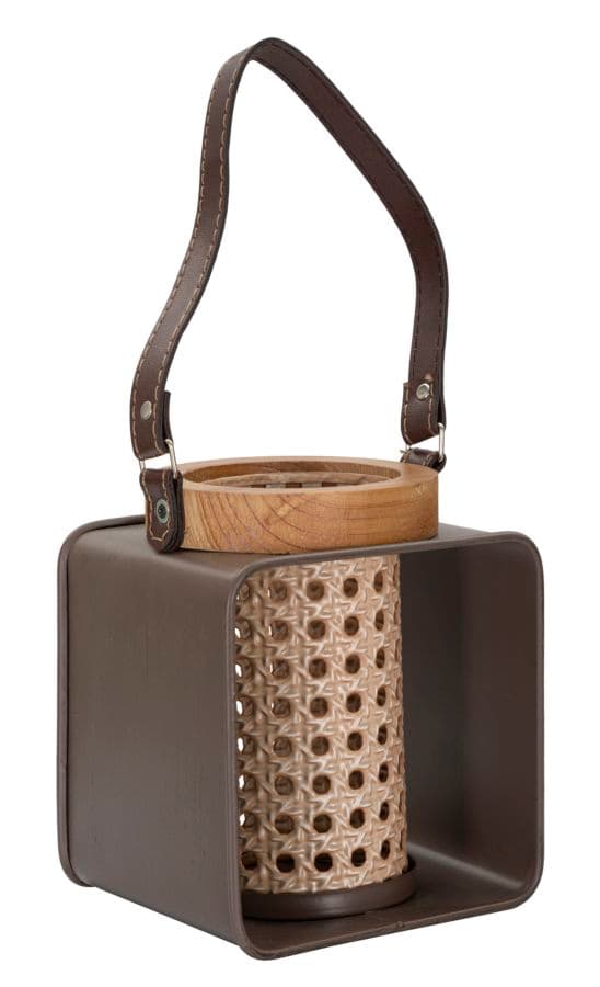 FURNLUX LJUSHÅLLARE LYKTA BEIGE 16CM