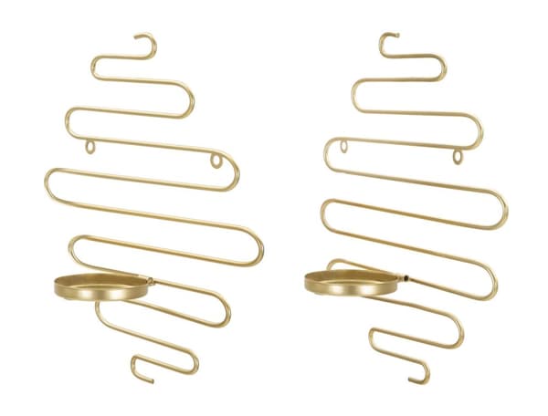 FURNLUX LJUSSTAKE ALI GULD 33CM (2 ST)