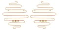 Miniatyrbild 1 av 6: FURNLUX LJUSSTAKE ALI GULD 33CM (2 ST)