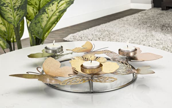 FURNLUX LJUSSTAKE SHINE ROSA 39CM