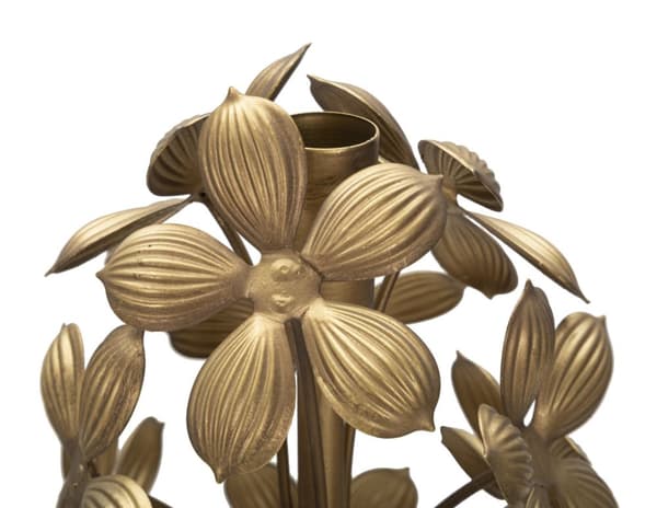 FURNLUX LJUSSTAKE FLOWY GULD 17CM