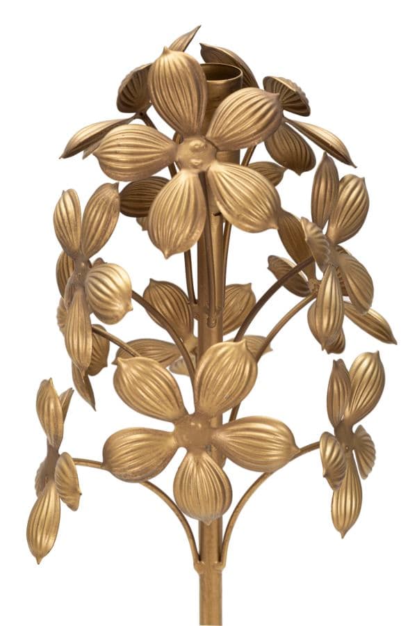 FURNLUX LJUSSTAKE FLOWY GULD 17CM