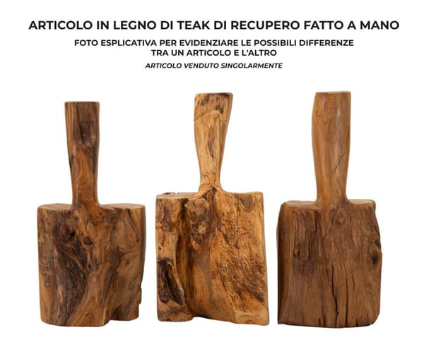 FURNLUX DEKORATION TEAK BRUN 17CM