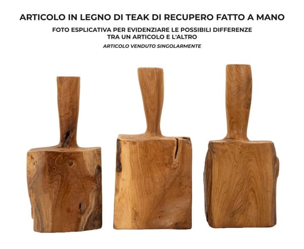 FURNLUX DEKORATION TEAK BRUN 17CM