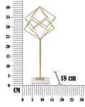 Miniatyrbild 6 av 6: FURNLUX DEKORATIONSKUB GULD 16CM