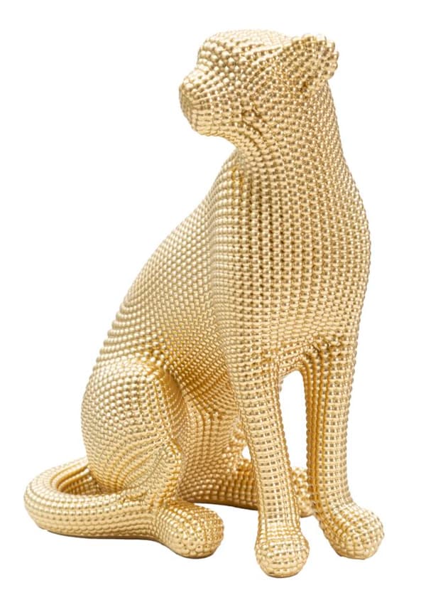 FURNLUX DEKORATION LEOPARD GULD 23CM