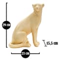 Miniatyrbild 7 av 7: FURNLUX DEKORATION LEOPARD GULD 23CM