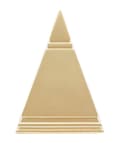 Miniatyrbild 4 av 7: FURNLUX DEKORATION PIRAMID GULD 12CM