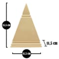 Miniatyrbild 7 av 7: FURNLUX DEKORATION PIRAMID GULD 12CM