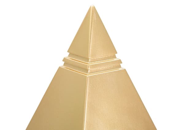 FURNLUX DEKORATION PIRAMID GULD 12CM