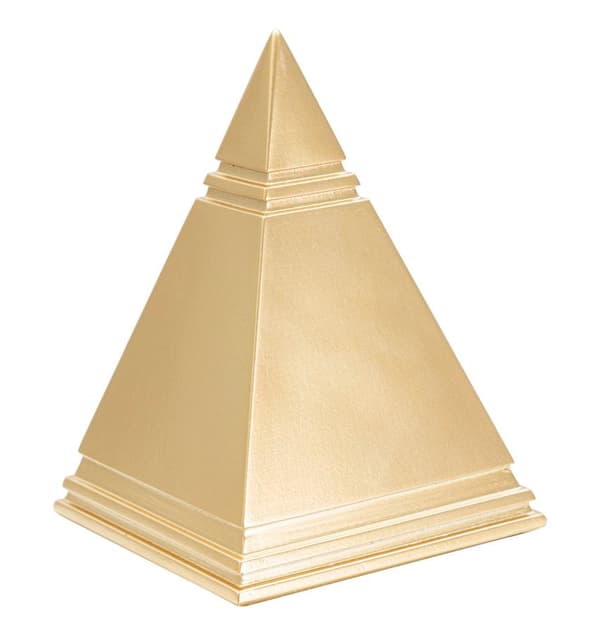 FURNLUX DEKORATION PIRAMID GULD 12CM