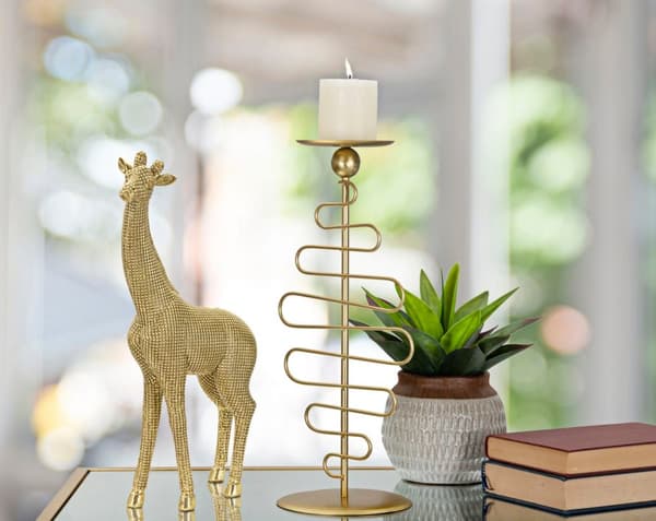 FURNLUX DEKORATION GIRAFF GULD 20CM
