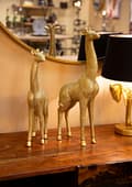 Miniatyrbild 6 av 7: FURNLUX DEKORATION GIRAFF GULD 20CM