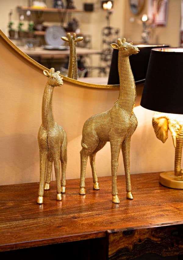 FURNLUX DEKORATION GIRAFF GULD 20CM