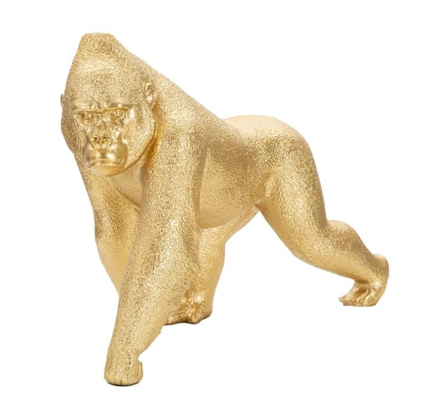 FURNLUX DEKORATION GORILLA GULD 30CM