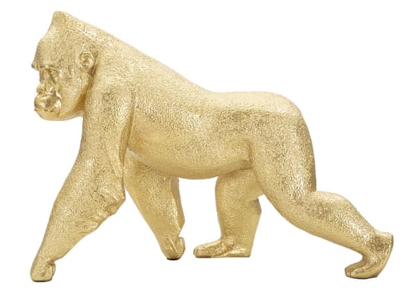 FURNLUX DEKORATION GORILLA GULD 30CM