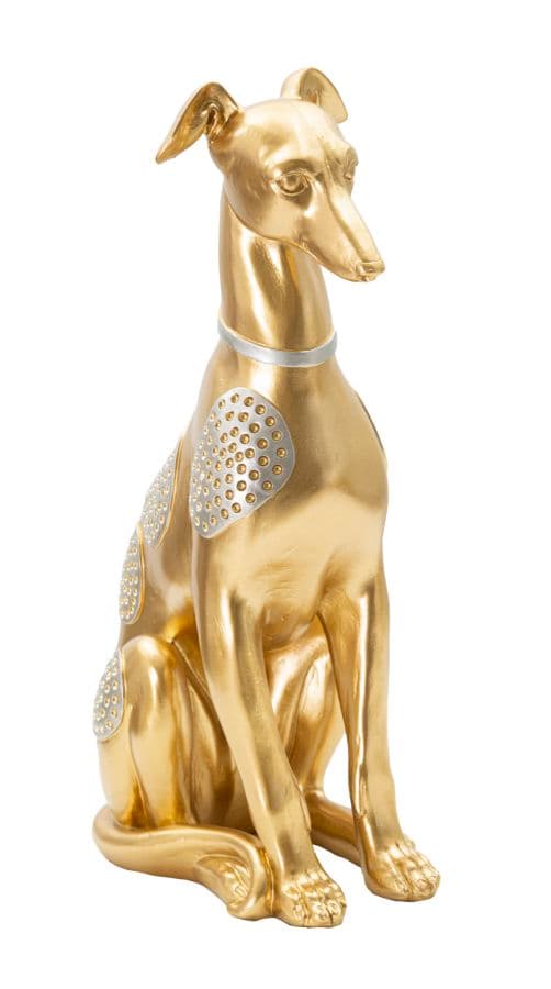 FURNLUX DEKORATION HUND GULD 20CM