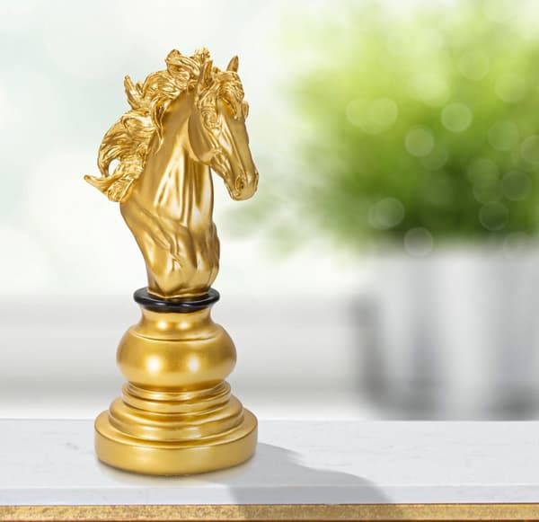 FURNLUX DEKORATION HEST GULD 14CM