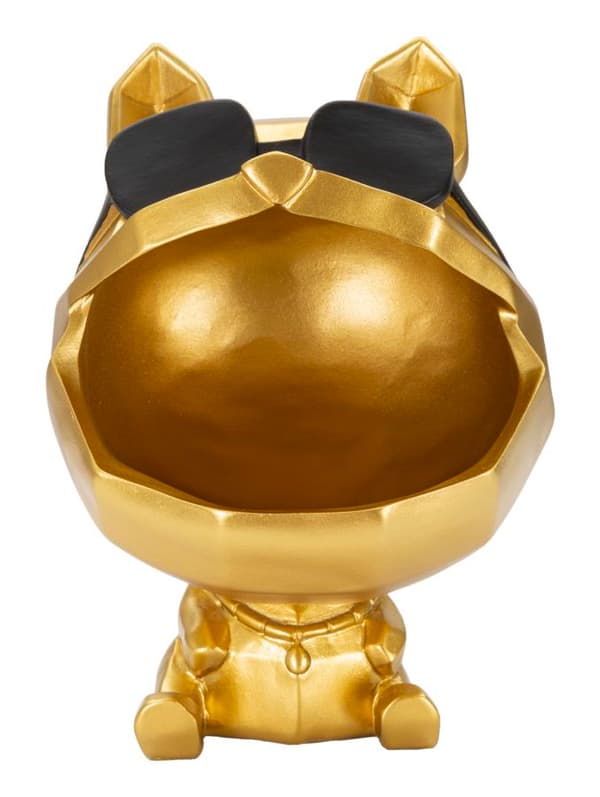 FURNLUX DEKORATION HUND GULD 17CM