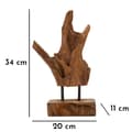 Miniatyrbild 10 av 10: FURNLUX DEKORATION AKAR BRUN 20CM