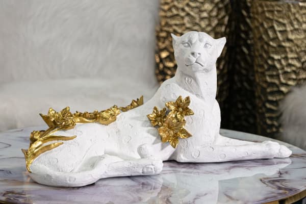 FURNLUX DEKORATION LEOPARD VIT 53CM