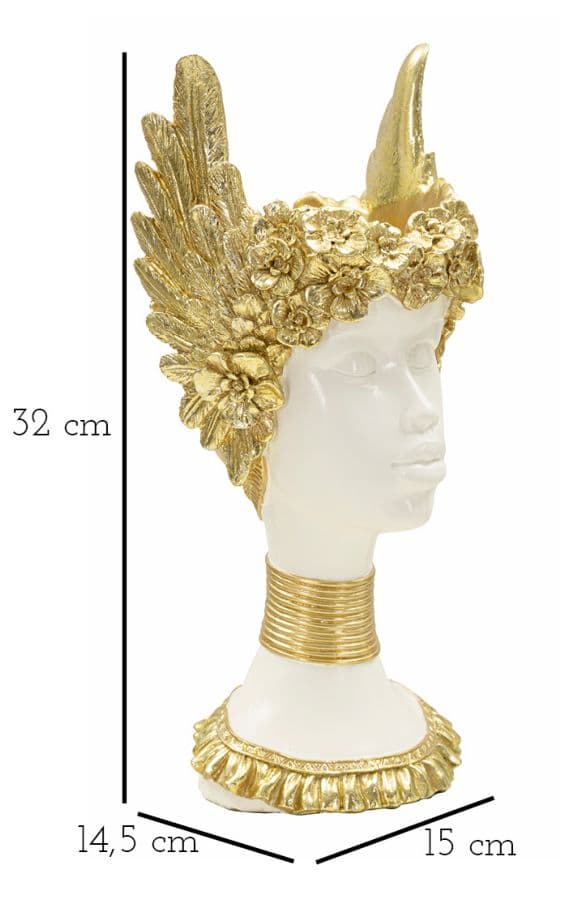 FURNLUX KORISTE ATHENA VALKOINEN 15CM