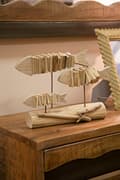 Miniatyrbild 6 av 7: FURNLUX DEKORATION FISK BEIGE 37CM