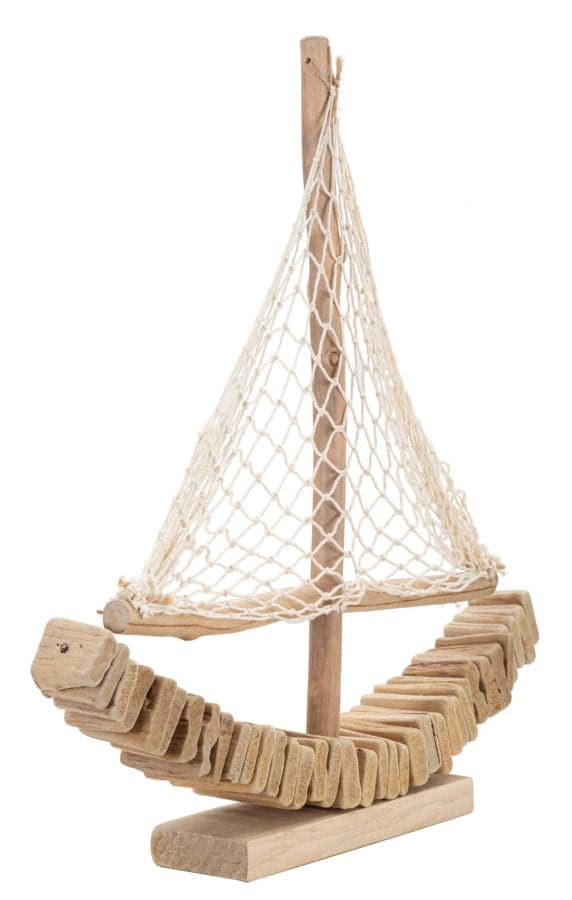FURNLUX DEKORATION BÅT BEIGE 45CM