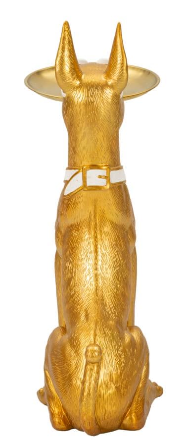 FURNLUX DEKORATION HUND GULD 27CM