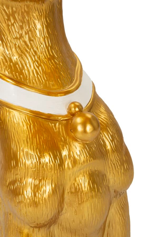 FURNLUX DEKORATION HUND GULD 27CM