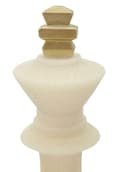 Miniatyrbild 3 av 7: FURNLUX DEKORATION QUARZY VIT 13CM