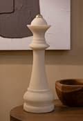 Miniatyrbild 6 av 7: FURNLUX DEKORATION DROTTNING VIT 12CM