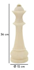 Miniatyrbild 7 av 7: FURNLUX DEKORATION DROTTNING VIT 12CM
