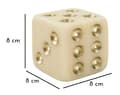 Miniatyrbild 7 av 7: FURNLUX DEKORATION QUARZY VIT 8CM