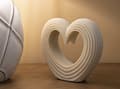 Miniatyrbild 6 av 7: FURNLUX DEKORATION LOVI VIT 21CM