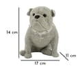 Miniatyrbild 6 av 6: FURNLUX DEKORATION HUND SILVER 17CM