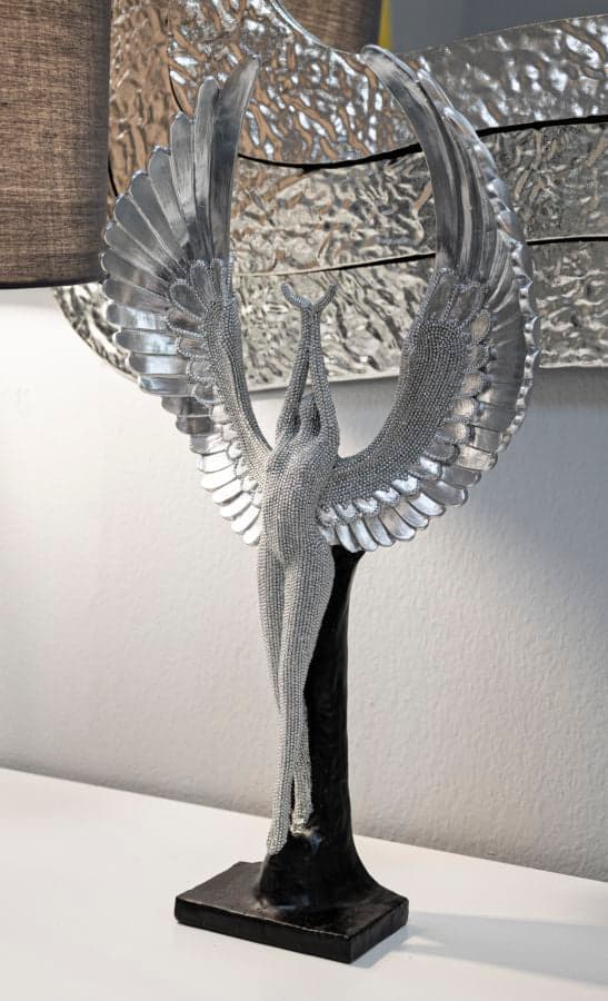 FURNLUX DEKORATION GNISTRANDE SILVER 26CM