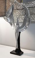 Miniatyrbild 5 av 6: FURNLUX DEKORATION GNISTRANDE SILVER 26CM