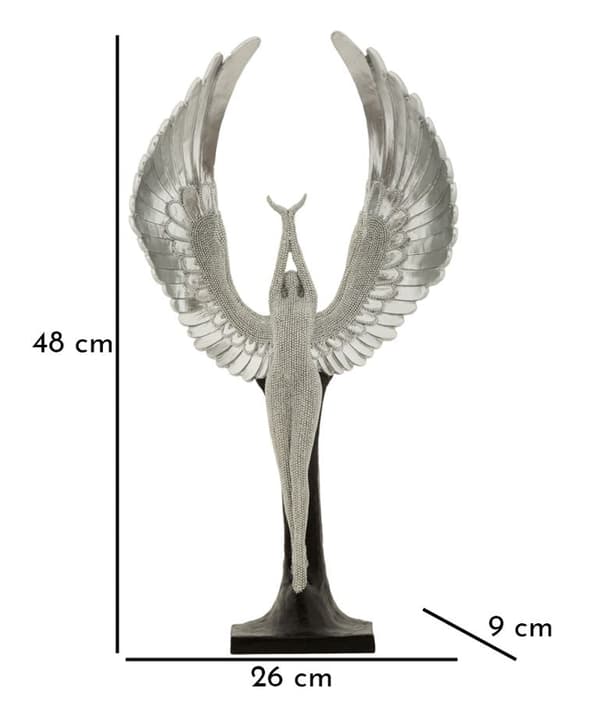 FURNLUX DEKORATION GNISTRANDE SILVER 26CM