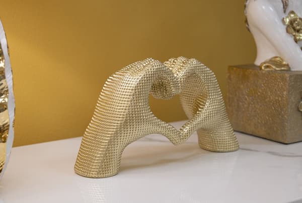 FURNLUX DEKORATION ELSKER GULD 25CM
