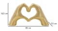 Miniatyrbillede 7 af 7: FURNLUX DEKORATION ELSKER GULD 25CM