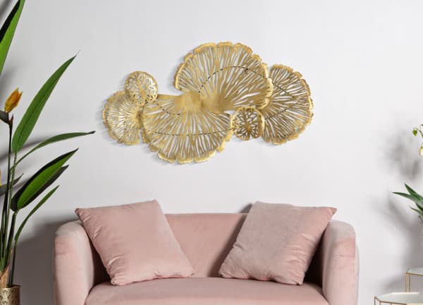 FURNLUX VÄGGKONST IRIS GULD 115CM