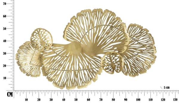 FURNLUX VÄGGKONST IRIS GULD 115CM